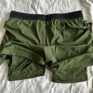 Fabletics Men Green Built-In Workout Short